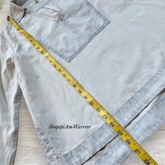 THE GREAT. Chambray popover long sleeve relaxed fit top *shop@iamwarrior - Picture 5 of 7